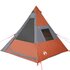 Tent 7-Persoons 350X350X280 Cm 185T Taft Grijs En Oranje_