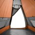 Tent 7-Persoons 350X350X280 Cm 185T Taft Grijs En Oranje_