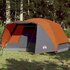 Tent 4-Persoons 350X280X155 Cm 190T Taft Grijs En Oranje_