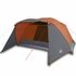 Tent 4-Persoons 350X280X155 Cm 190T Taft Grijs En Oranje_