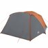 Tent 4-Persoons 350X280X155 Cm 190T Taft Grijs En Oranje_