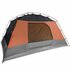 Tent 4-Persoons 350X280X155 Cm 190T Taft Grijs En Oranje_