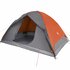 Tent 6-Persoons 348X340X190 Cm 190T Taft Grijs En Oranje_