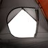 Tent 6-Persoons 348X340X190 Cm 190T Taft Grijs En Oranje_