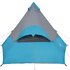 Tent 7-Persoons 350X350X280 Cm 185T Taft Blauw_