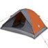 Tent 3-Persoons 240X217X120 Cm 190T Taft Grijs En Oranje_