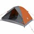 Tent 3-Persoons 240X217X120 Cm 190T Taft Grijs En Oranje_