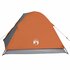 Tent 3-Persoons 240X217X120 Cm 190T Taft Grijs En Oranje_