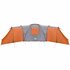 Tent 12-Persoons 840X720X200 Cm 185T Taft Grijs En Oranje_