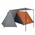 Tent 3-Persoons 465X220X170 Cm 185T Taft Grijs En Oranje_