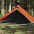 Tent 1-Persoons 255X153X130 Cm 185T Taft Grijs En Oranje_