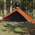 Tent 1-Persoons 255X153X130 Cm 185T Taft Grijs En Oranje_