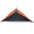 Tent 1-Persoons 255X153X130 Cm 185T Taft Grijs En Oranje_