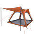 Tent 4-Persoons 240X221X160 Cm 185T Taft Grijs En Oranje_