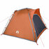 Tent 4-Persoons 240X221X160 Cm 185T Taft Grijs En Oranje_