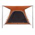 Tent 4-Persoons 240X221X160 Cm 185T Taft Grijs En Oranje_