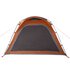 Tent 4-Persoons 240X221X160 Cm 185T Taft Grijs En Oranje_