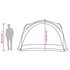 Partytent 360X360X25 Cm 85T Taft Groen_