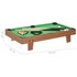 Minipooltafel 3 Feet 92X52X19 Cm Bruin en groen_