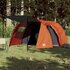 Tent 4-Persoons 420X260X153 Cm 185T Taft Grijs En Oranje_