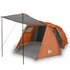 Tent 4-Persoons 420X260X153 Cm 185T Taft Grijs En Oranje_