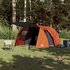 Tent 4-Persoons 420X260X153 Cm 185T Taft Grijs En Oranje_