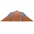 Tent 6-Persoons 576X238X193 Cm 185T Taft Grijs En Oranje_