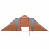 Tent 6-Persoons 576X238X193 Cm 185T Taft Grijs En Oranje_