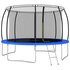 Trampolineset Rond 50 Kg 366X80 Cm Ø 366 x 80 cm Blauw_