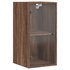 Wandkast met glazen deuren 35x37x68,5 cm bruineikenkleurig_