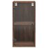 Wandkast met glazen deuren 35x37x68,5 cm bruineikenkleurig_