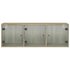 Wandkast met glazen deuren 102x37x35 cm sonoma eikenkleurig_