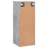 Wandkast 34,5x34x90 cm bewerkt hout betongrijs_