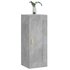 Wandkast 34,5x34x90 cm bewerkt hout betongrijs_