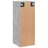 Wandkast 34,5x34x90 cm bewerkt hout betongrijs_