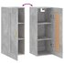 Wandkast 34,5x34x90 cm bewerkt hout betongrijs_