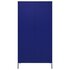 Kledingkast 90x50x180 cm staal marineblauw_