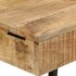 Kaptafel 105x35x75 cm massief ruw mangohout en ijzer_