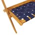 Tuinstoelen 2 st inklapbaar acaciahout en stof donkerblauw_