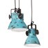 Hanglamp 25 W E27 30x30x100 cm verweerd blauw_