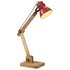 Bureaulamp 25 W E27 23x18x96 cm verweerd rood_