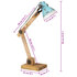 Bureaulamp 25 W E27 23x18x96 cm verweerd blauw_