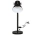 Bureaulamp 25 W E27 17x17x60 cm zwart_