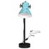 Bureaulamp 25 W E27 15x15x55 cm verweerd blauw_