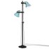 Vloerlamp 25 W E27 25x25x90/160 cm verweerd blauw_